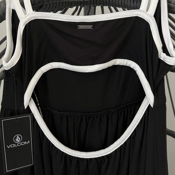 VOLCOM Oceanica Fit & Flare Black Dress NWT - Picture 5 of 10